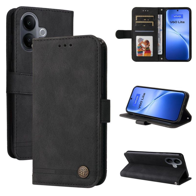 Lederhüllen Vivo V60 Lite Handyhülle Zierniete