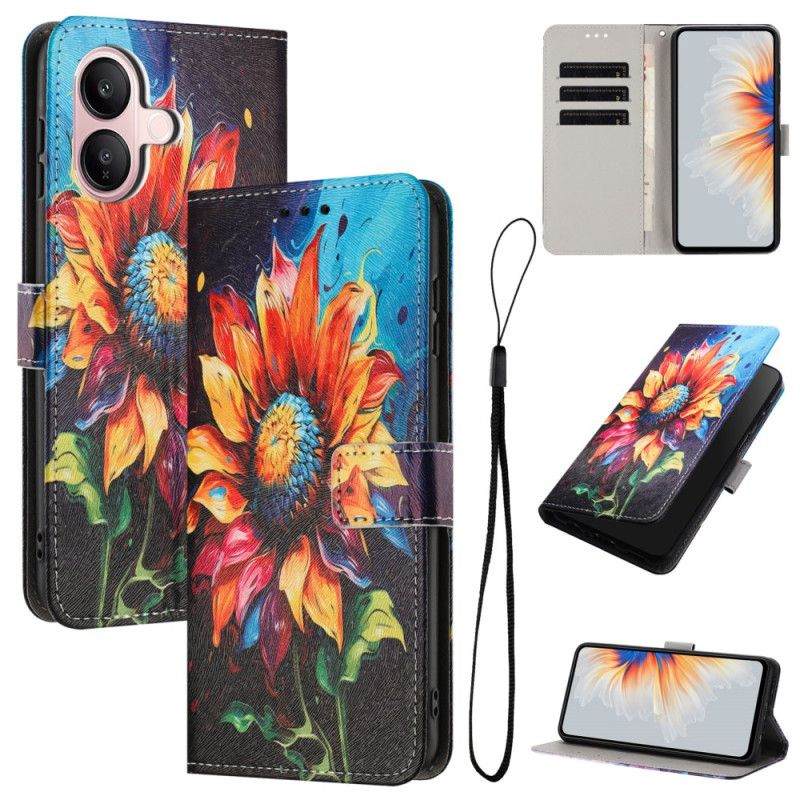 Lederhüllen Vivo V60 Lite Sonnenblume