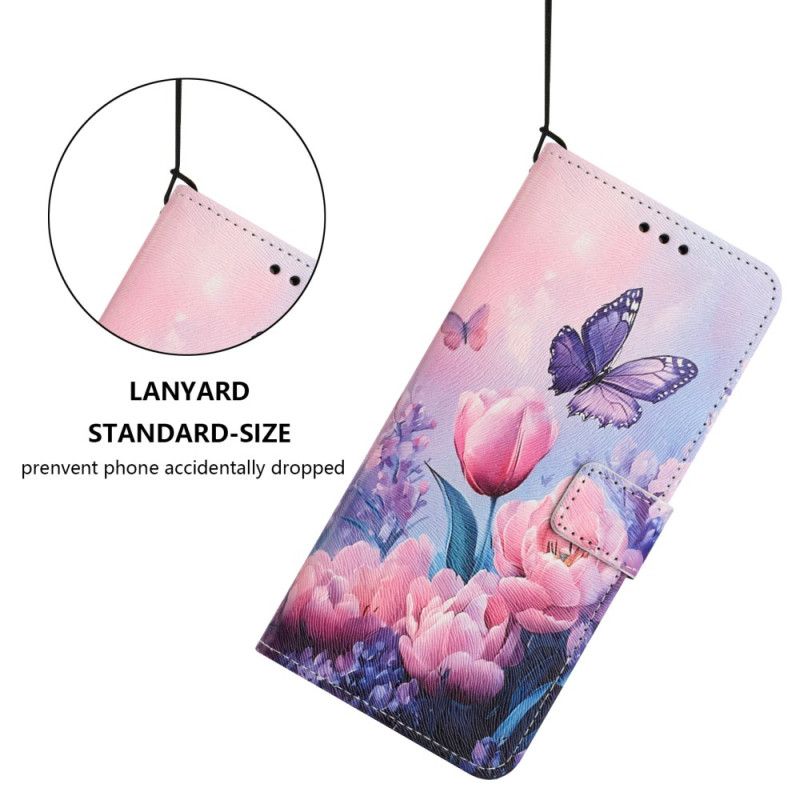 Lederhüllen Vivo V60 Lite Tulpen