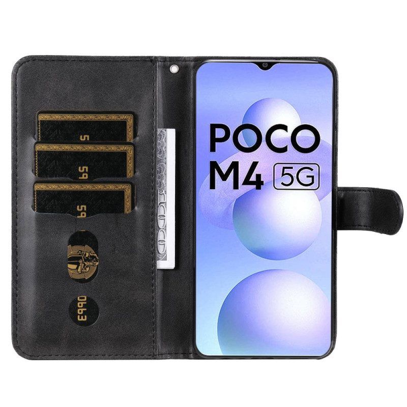 Flip Case Für Poco M4 5G Geldbörse