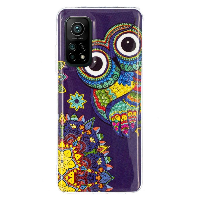 Hülle Für Xiaomi Mi 10T / 10T Pro Fluoreszierende Mandala-Eule