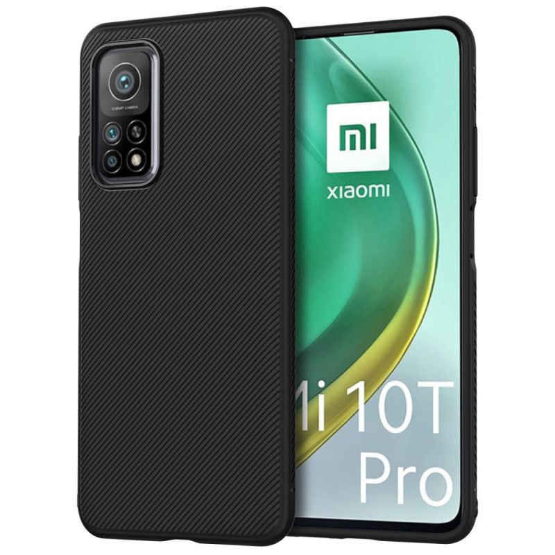 Hülle Für Xiaomi Mi 10T / 10T Pro Schwarz Jazzserien-Twill