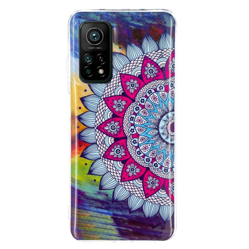 Hülle Xiaomi Mi 10T / 10T Pro Fluoreszierendes Farbiges Mandala