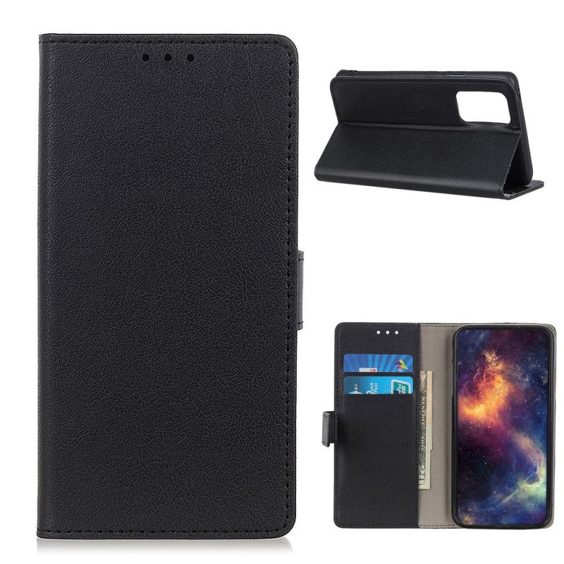 Lederhüllen Xiaomi Mi 10T / 10T Pro Schwarz Klassisches Kunstleder