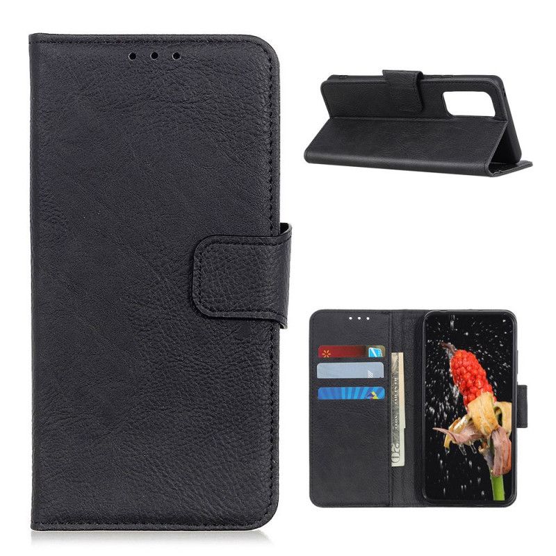 Lederhüllen Xiaomi Mi 10T / 10T Pro Schwarz Strukturierte Litschi