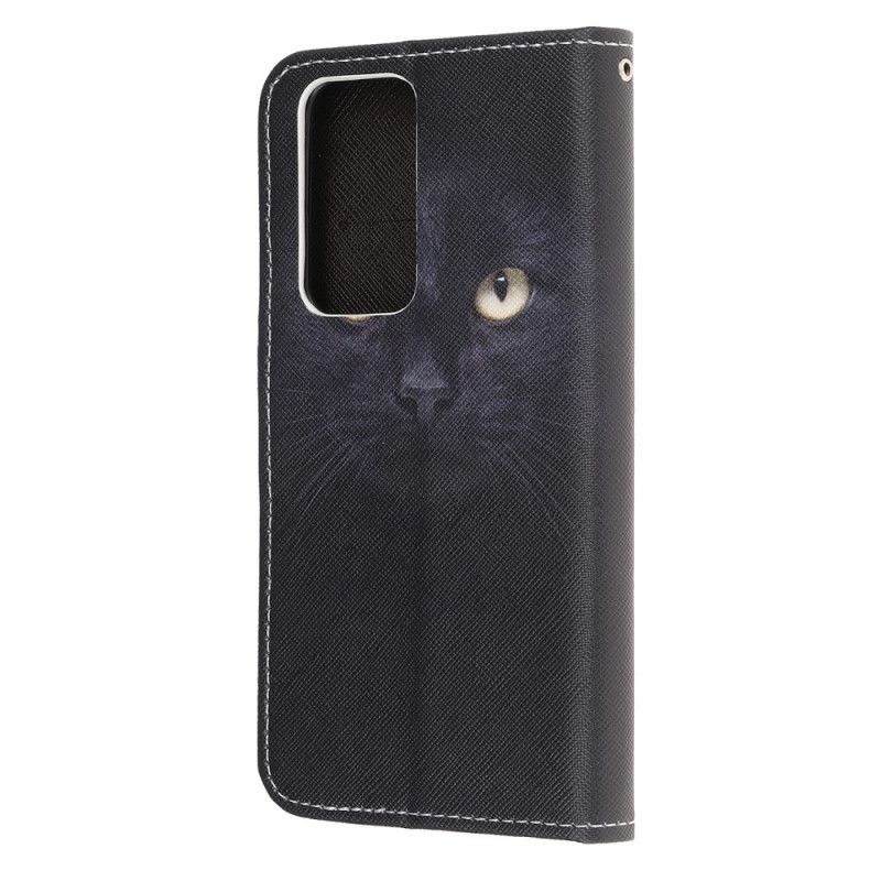 Lederhüllen Xiaomi Mi 10T / 10T Pro Schwarze Katzenaugen Mit Tanga