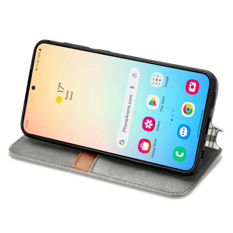Flip Case Für Samsung Galaxy S25 Plus 5g Wildlederoptik-fries