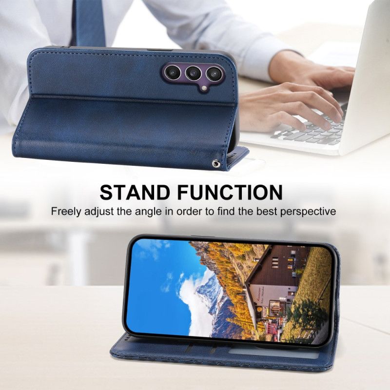 Flip Case Samsung Galaxy S25 Plus 5g Kalbsleder-optik