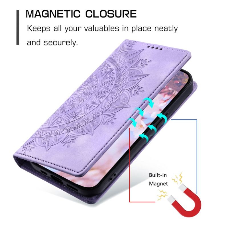 Flip Case Samsung Galaxy S25 Plus 5g Mandala-wildleder-effekt