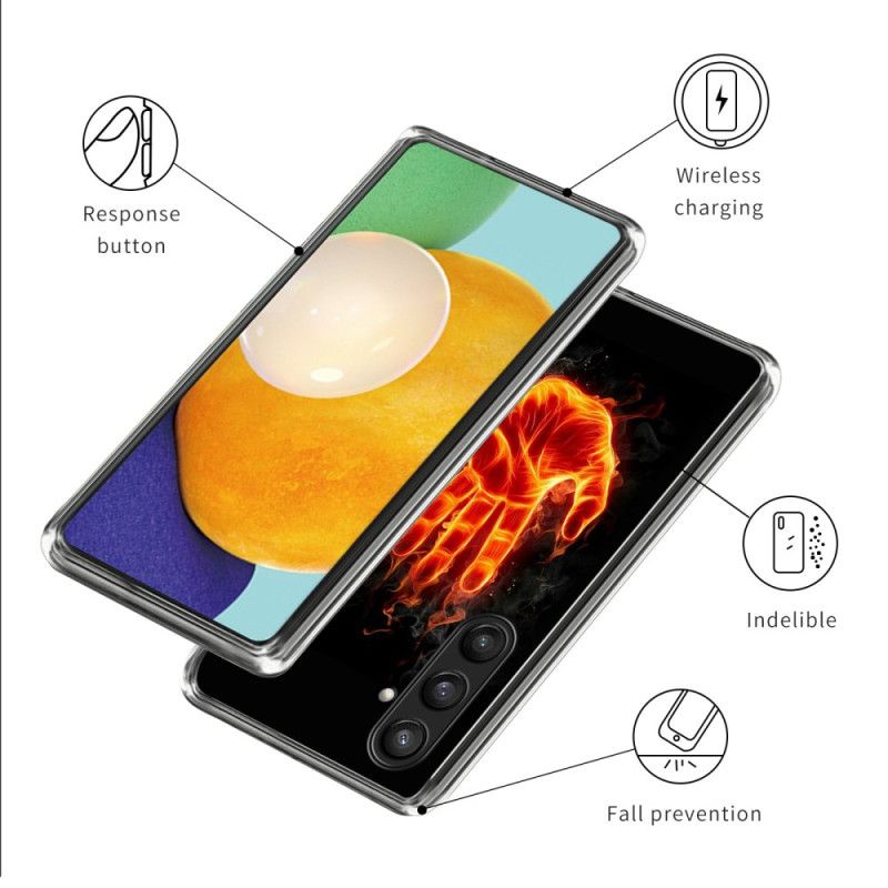 Hülle Samsung Galaxy S25 Plus 5g Brennende Hand