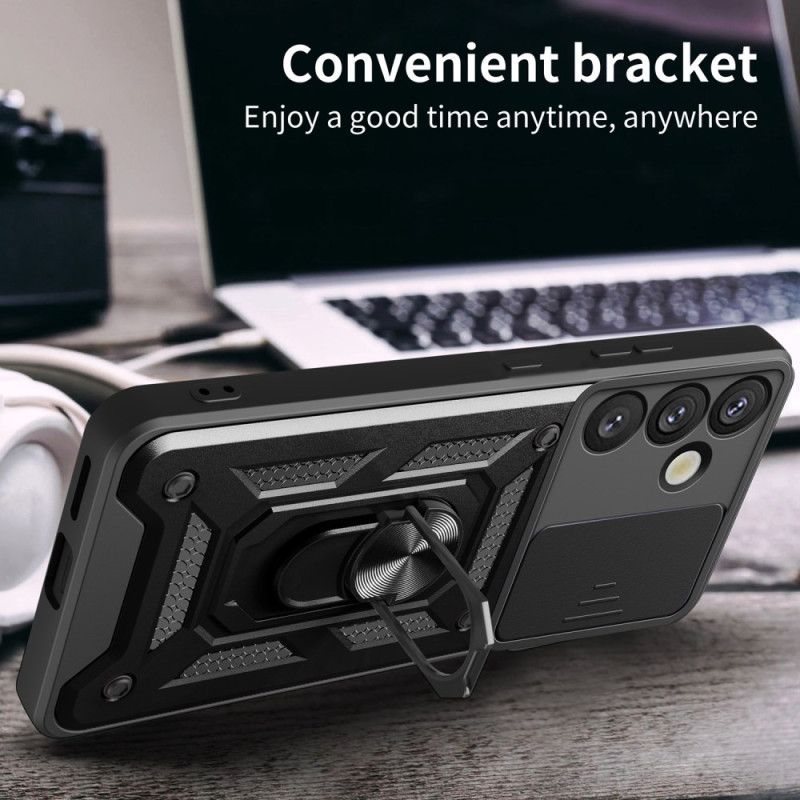 Hülle Samsung Galaxy S25 Plus 5g Handyhülle Drehbarer Halter Und Objektivschutz