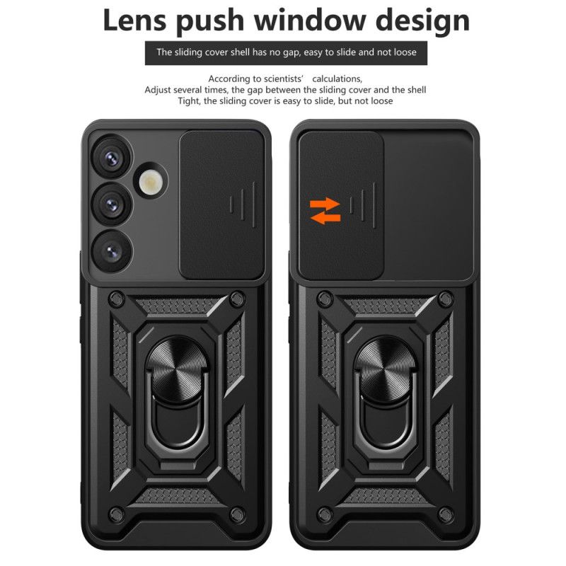 Hülle Samsung Galaxy S25 Plus 5g Handyhülle Drehbarer Halter Und Objektivschutz