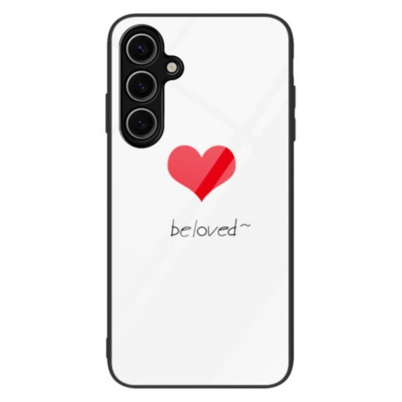Hülle Samsung Galaxy S25 Plus 5g Handyhülle Gehärtetes Glas Mit „beloved“