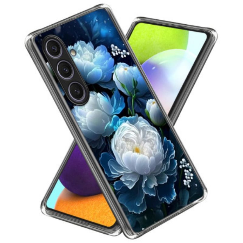 Hülle Samsung Galaxy S25 Plus 5g Handyhülle Weiße Pfingstrose