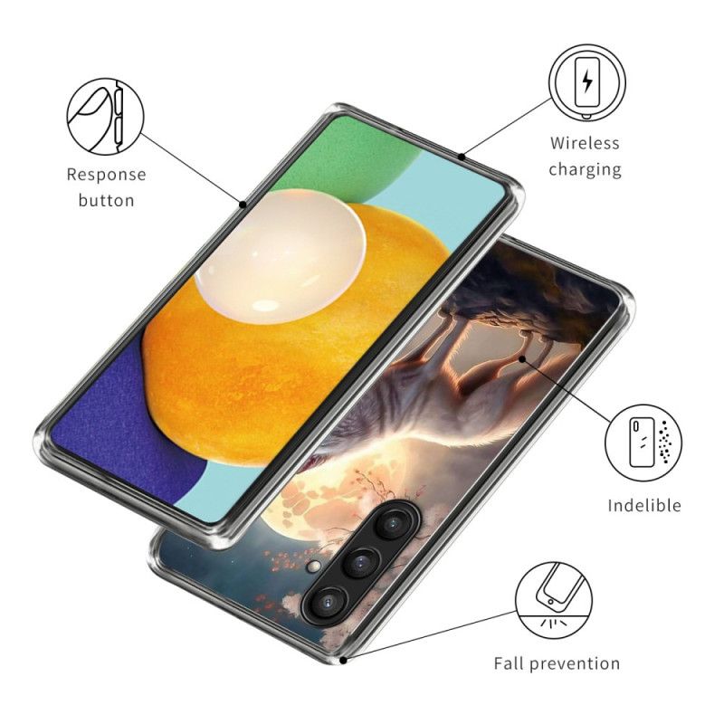 Hülle Samsung Galaxy S25 Plus 5g Wolf Im Mond