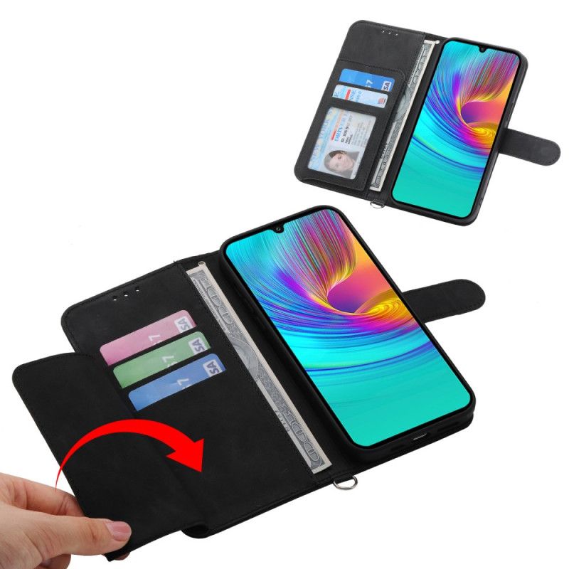 Lederhüllen Samsung Galaxy S25 Plus 5g Handyhülle Blumenmuster Und Riemen