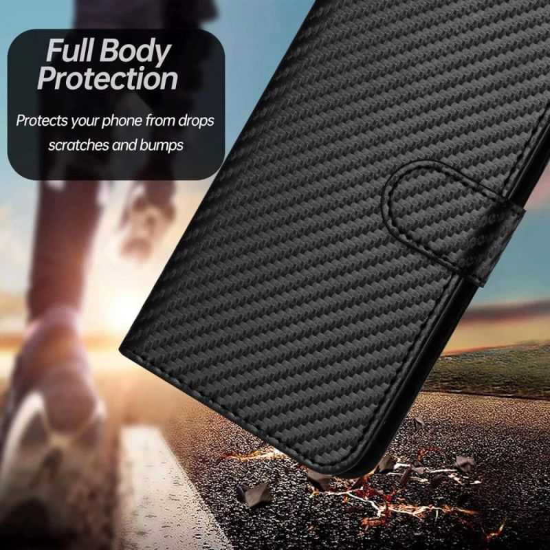 Lederhüllen Samsung Galaxy S25 Plus 5g Handyhülle Carbonfaser Mit Riemen