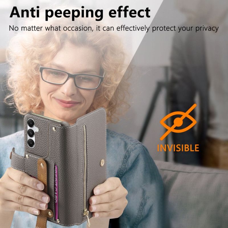 Lederhüllen Samsung Galaxy S25 Plus 5g Handyhülle Geldbörse Mit Reißverschluss