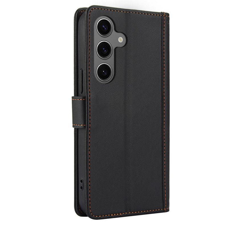 Lederhüllen Samsung Galaxy S25 Plus 5g Handyhülle Leder-look Mit Riemen