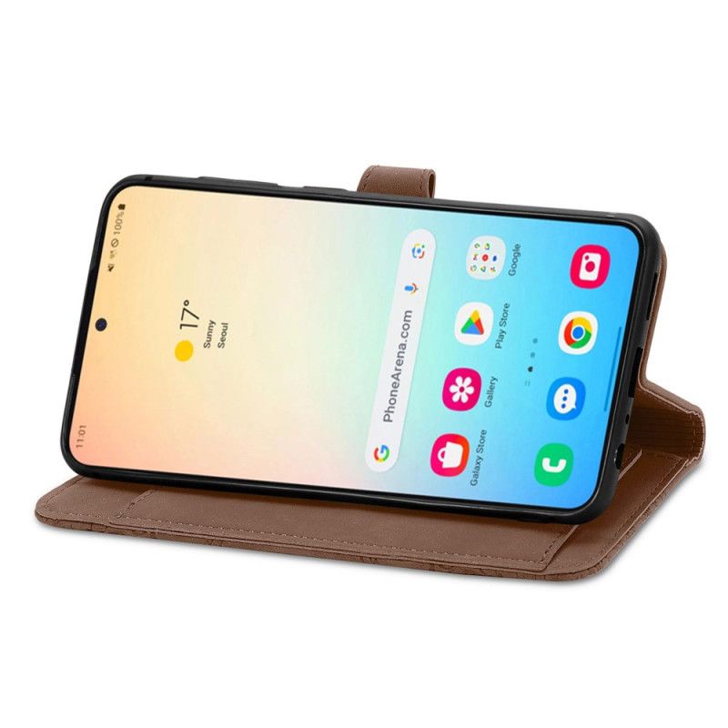 Lederhüllen Samsung Galaxy S25 Plus 5g Handyhülle Riemen Mit Wildlederoptik