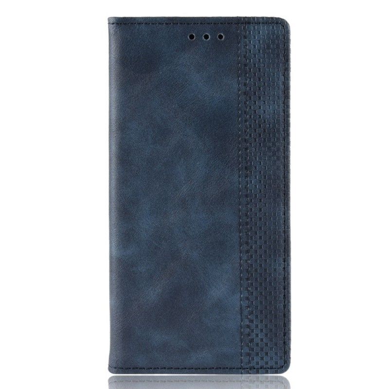 Flip Case Samsung Galaxy A80 / A90 Schwarz Stilisiertes Kunstleder