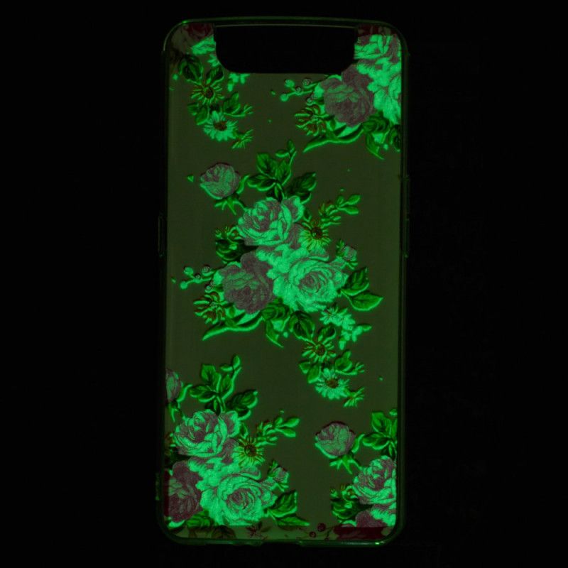 Hülle Für Samsung Galaxy A80 / A90 Fluoreszierende Freiheitsblumen