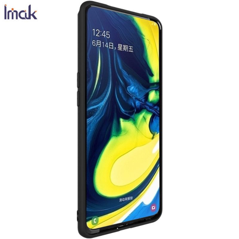 Hülle Samsung Galaxy A80 / A90 Schwarz Gefrostetes Imak