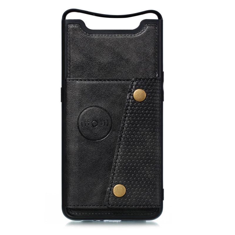 Hülle Samsung Galaxy A80 / A90 Schwarz Snap Wallet