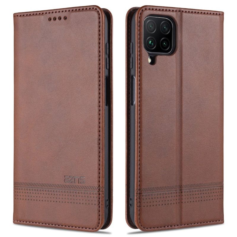 Flip Case Für Samsung Galaxy M32 Azns Lederstil