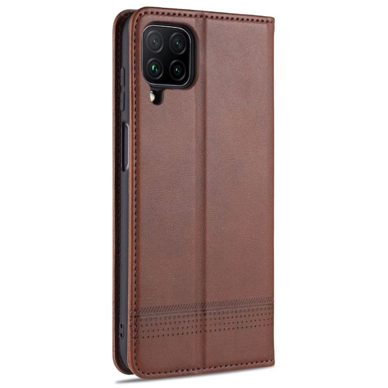 Flip Case Für Samsung Galaxy M32 Azns Lederstil