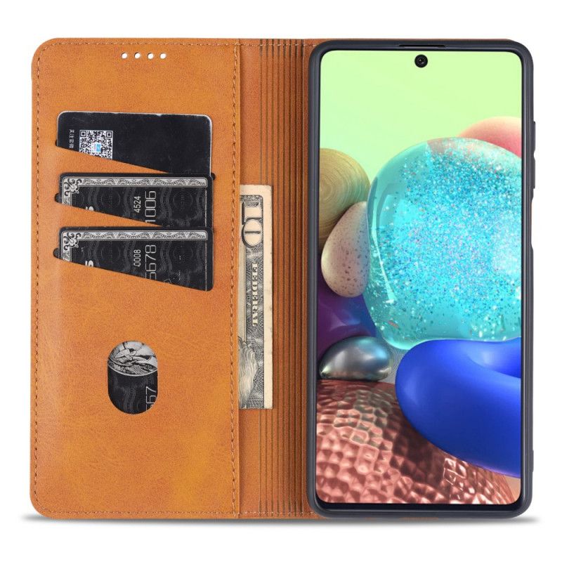 Flip Case Für Samsung Galaxy M32 Azns Lederstil