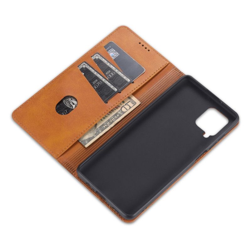 Flip Case Für Samsung Galaxy M32 Azns Lederstil