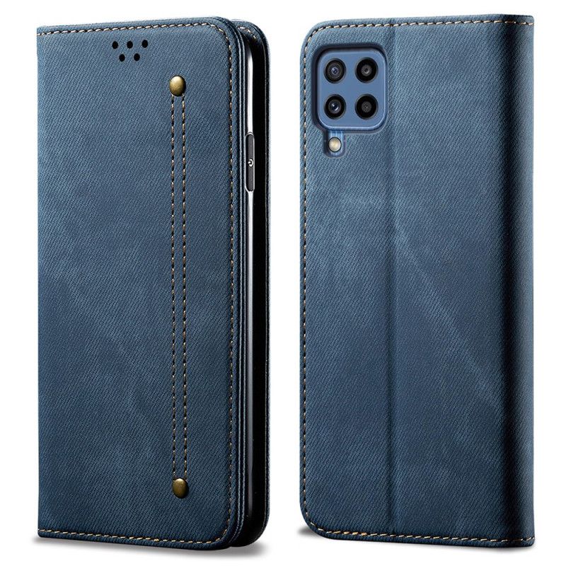 Flip Case Samsung Galaxy M32 Jeansstoff