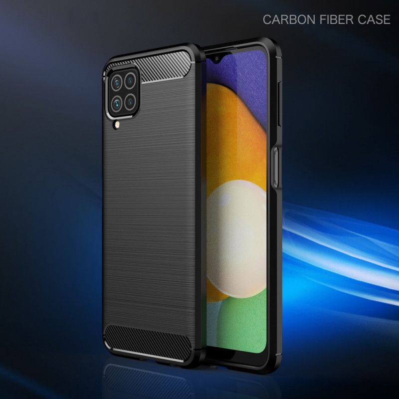 Hülle Für Samsung Galaxy M32 Gebürstete Kohlefaser