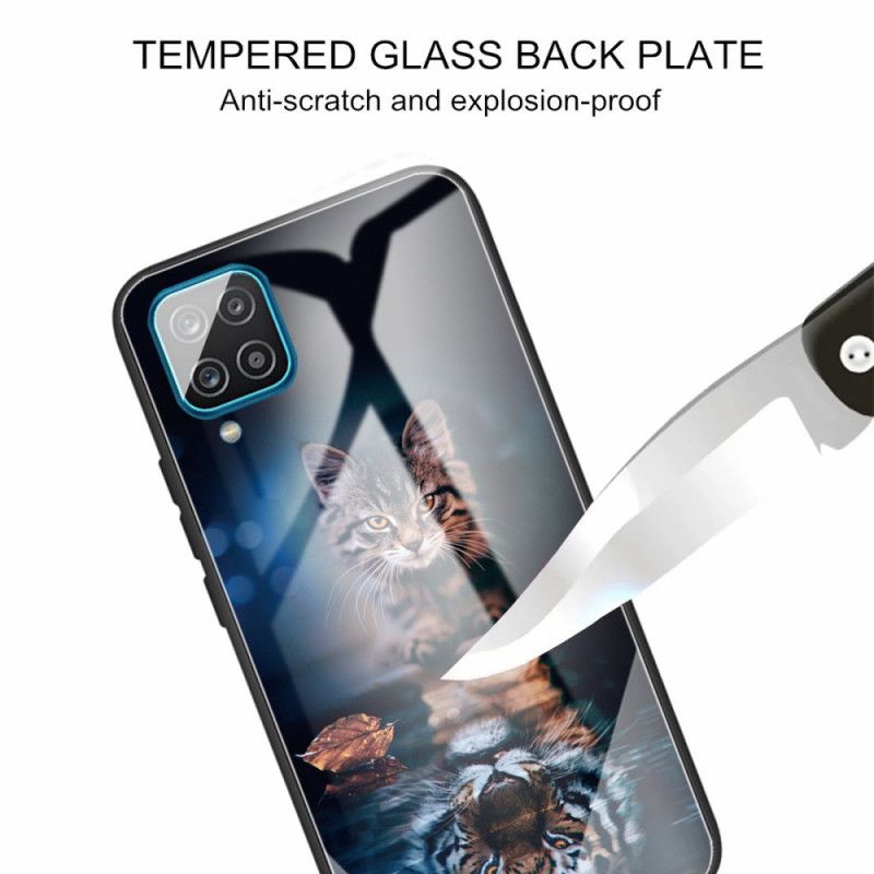 Hülle Samsung Galaxy M32 Gehärtetes Glas Mein Tiger