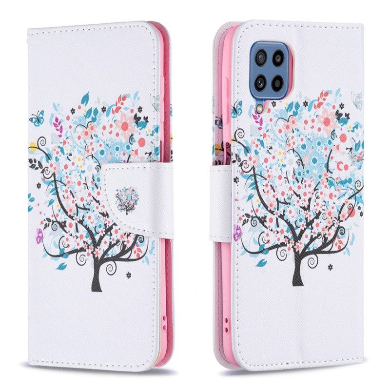 Lederhüllen Samsung Galaxy M32 Blühender Baum