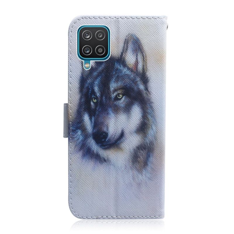 Lederhüllen Samsung Galaxy M32 Handyhülle Hunde-look