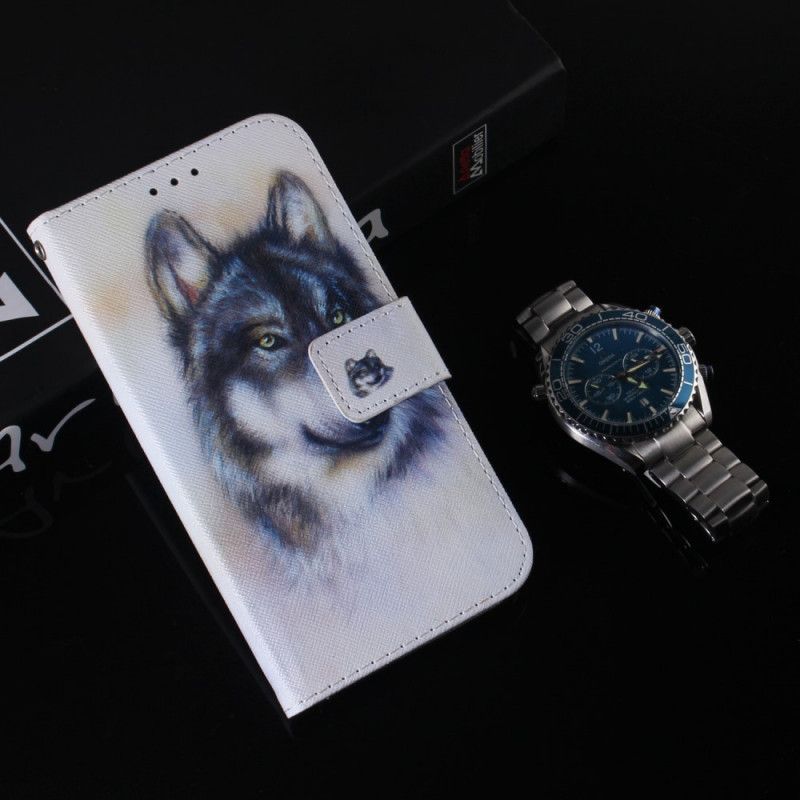 Lederhüllen Samsung Galaxy M32 Handyhülle Hunde-look