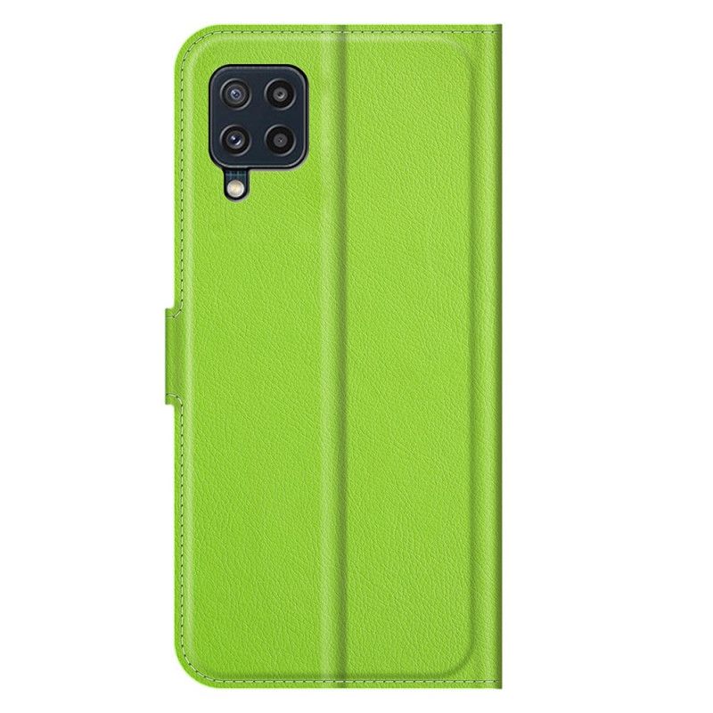 Lederhüllen Samsung Galaxy M32 Handyhülle Klassischer Litschi-leder-effekt