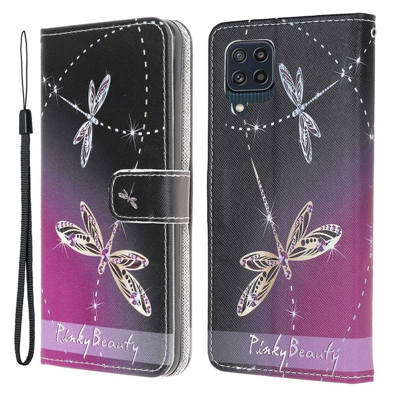 Lederhüllen Samsung Galaxy M32 Tanga Libellen