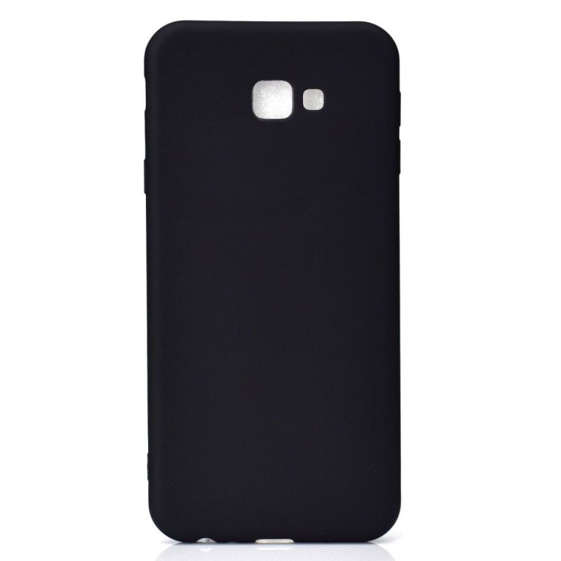 Hülle Samsung Galaxy J4 Plus Schwarz Mattes Silikon