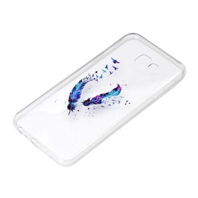 Hülle Samsung Galaxy J4 Plus Transparente Feder