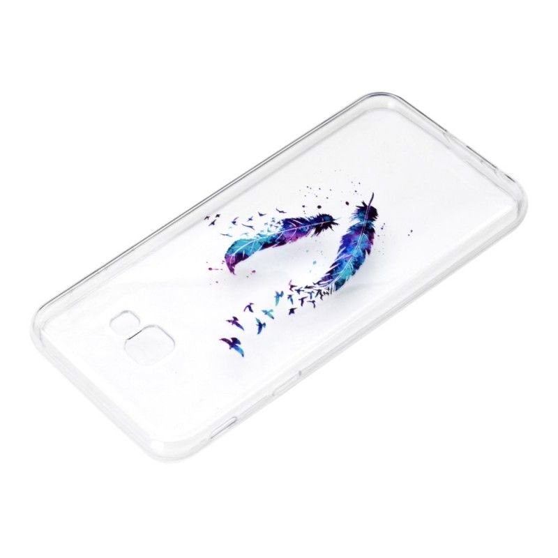 Hülle Samsung Galaxy J4 Plus Transparente Feder