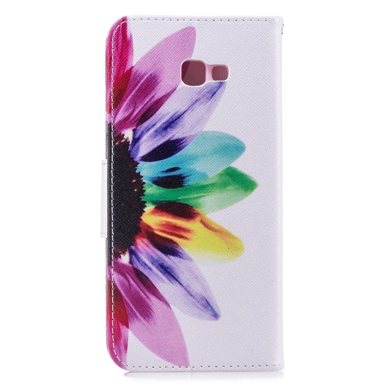 Lederhüllen Für Samsung Galaxy J4 Plus Aquarellblume