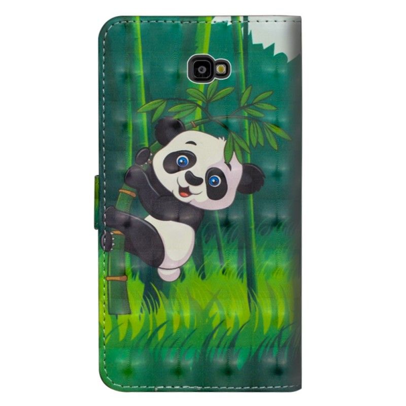 Lederhüllen Für Samsung Galaxy J4 Plus Panda Und Bambus