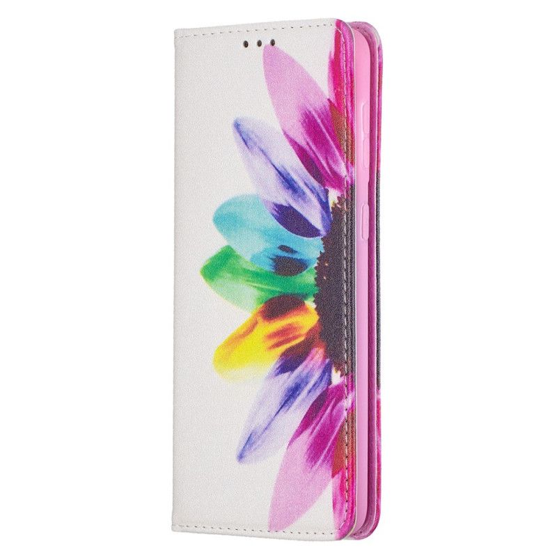 Flip Case Samsung Galaxy S21 Plus 5G Handyhülle Aquarellblume