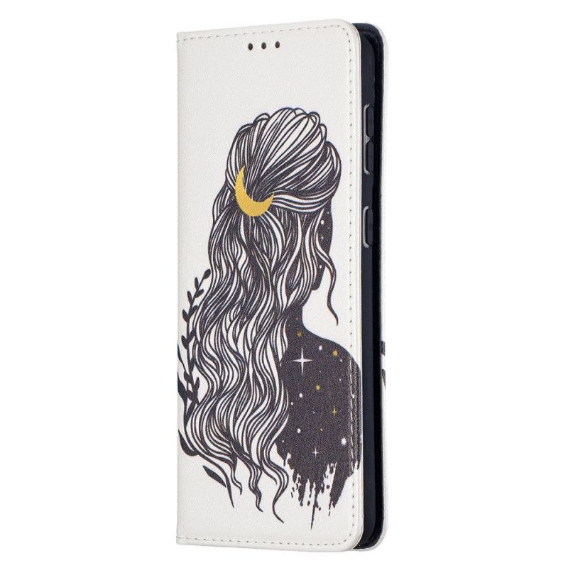 Flip Case Samsung Galaxy S21 Plus 5G Hübsches Haar