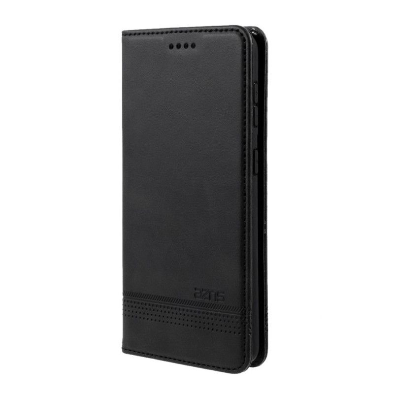 Flip Case Samsung Galaxy S21 Plus 5G Schwarz Azns Lederstil