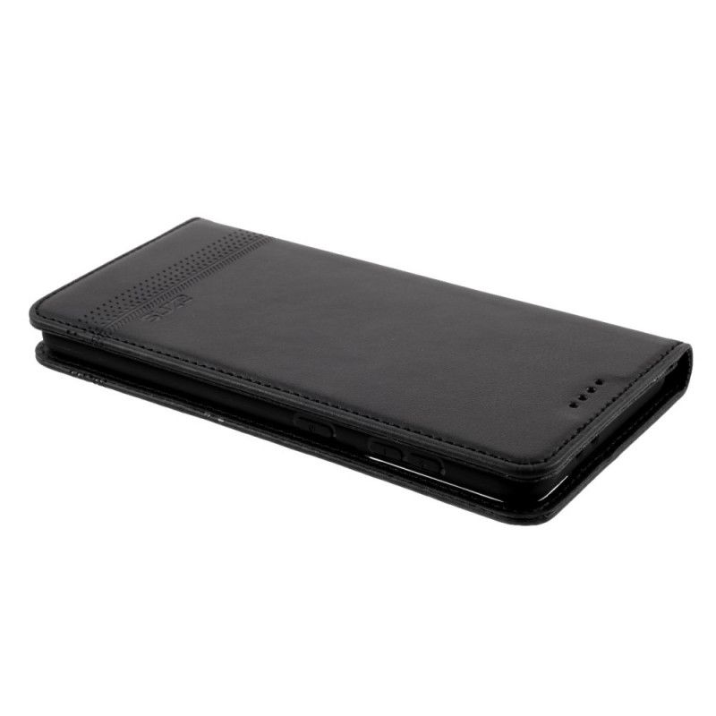 Flip Case Samsung Galaxy S21 Plus 5G Schwarz Azns Lederstil