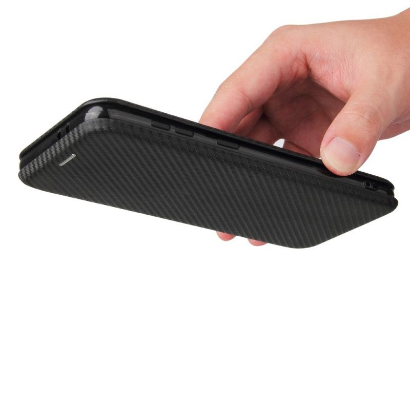 Flip Case Samsung Galaxy S21 Plus 5G Schwarz Handyhülle Kohlefaser